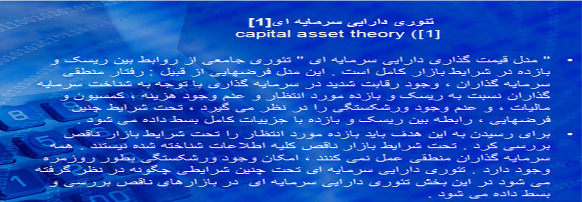 تئوری دارایی سرمایه ای